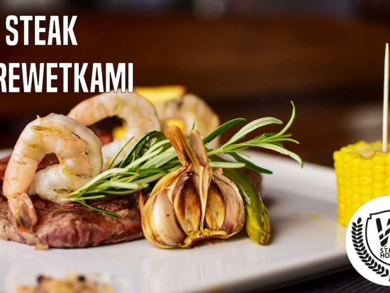 usa steak z krewetkami